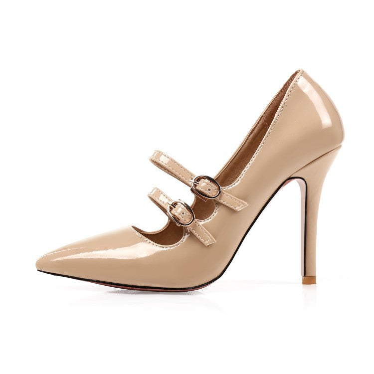 Patent-leather women's low-top shoes - WAlMYe #