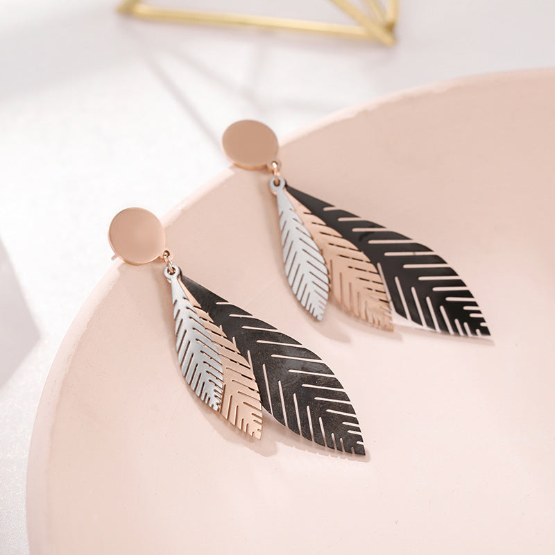 Three-leaf earrings - WAlMYe #