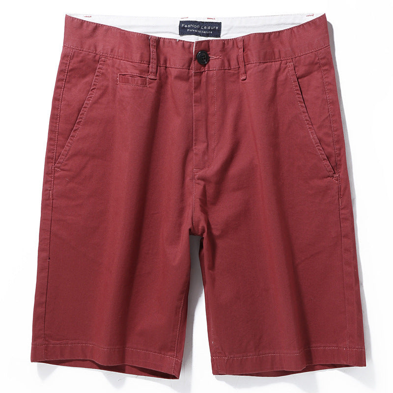 Men's Casual Cotton Solid Color  Shorts - WAlMYe #