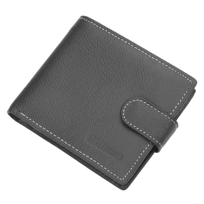 Men Wallet Short Retro Buckle Multifunctional - WAlMYe #
