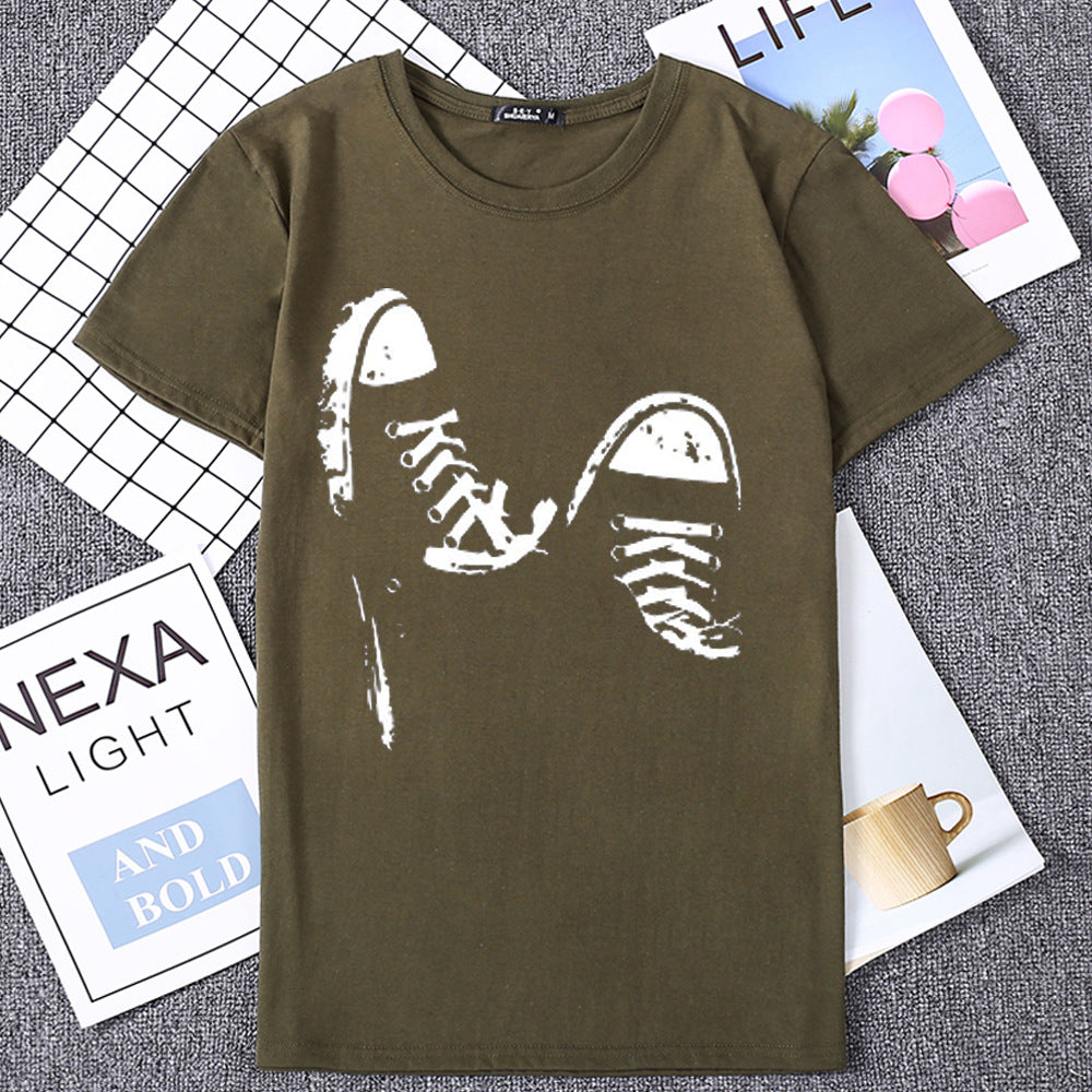 Casual short-sleeved skate T-shirt - WAlMYe #
