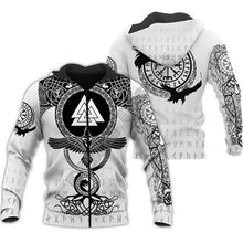 Load image into Gallery viewer, Tattoo Fashion Sportswear Casual Colorful 3D Printing Zipper Hoodie
