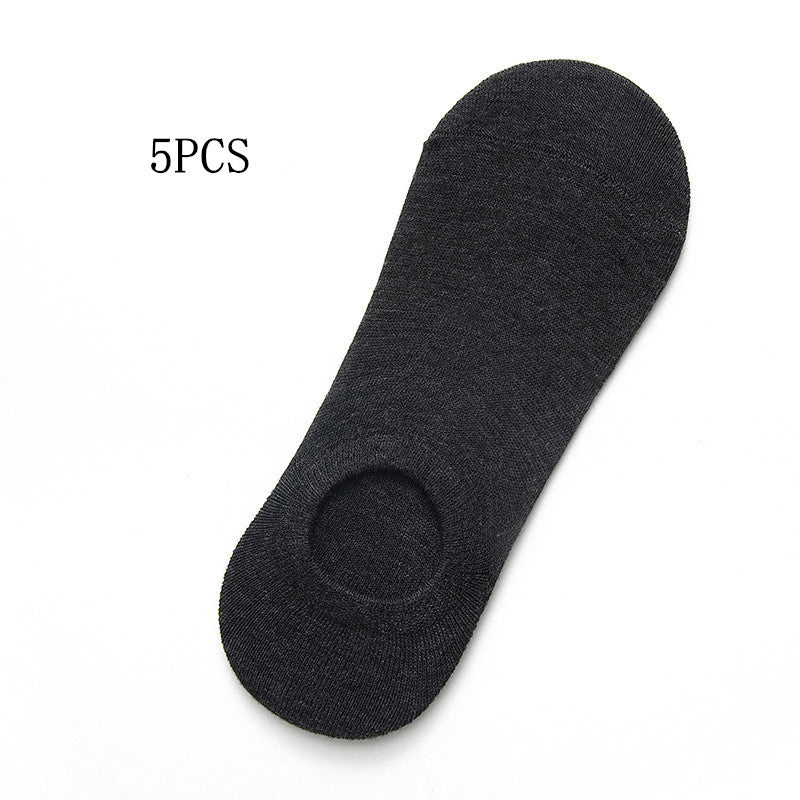 Socks Men And Women Solid Color Boat Socks Spring Invisible Socks Socks Socks Net Red Men'S Socks - WAlMYe #