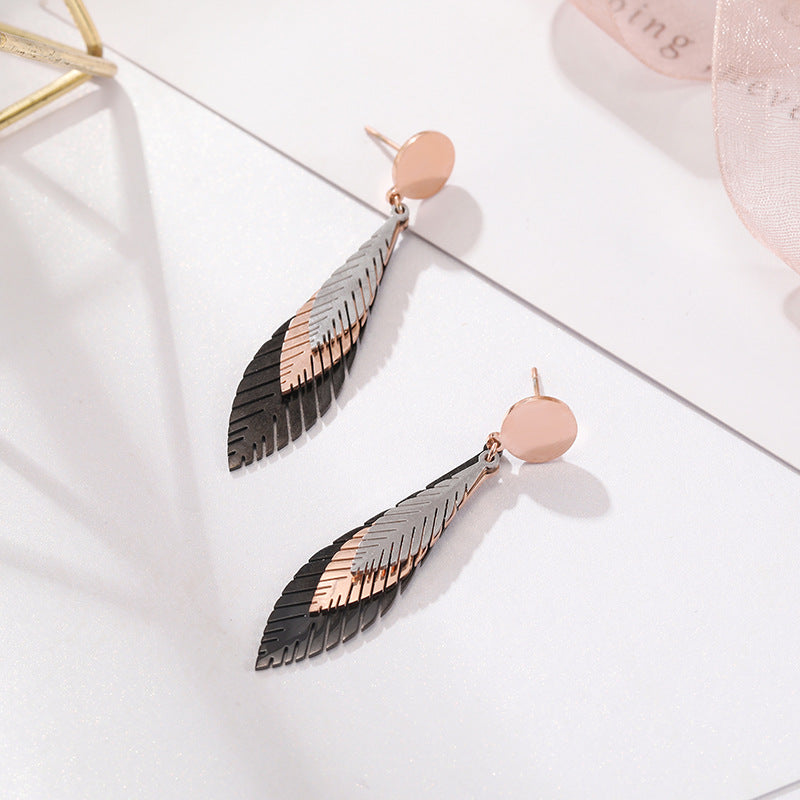 Three-leaf earrings - WAlMYe #