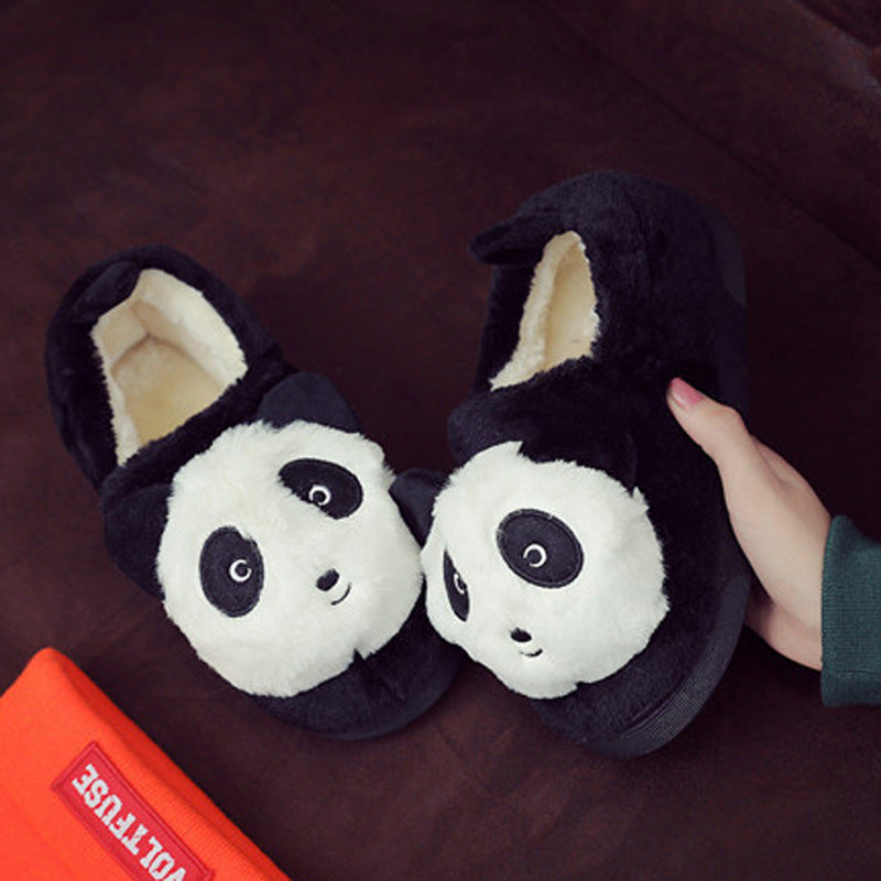 Panda three-dimensional cotton slippers - WAlMYe #