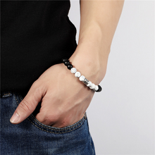 Load image into Gallery viewer, Twelve constellation black frosted bracelet
