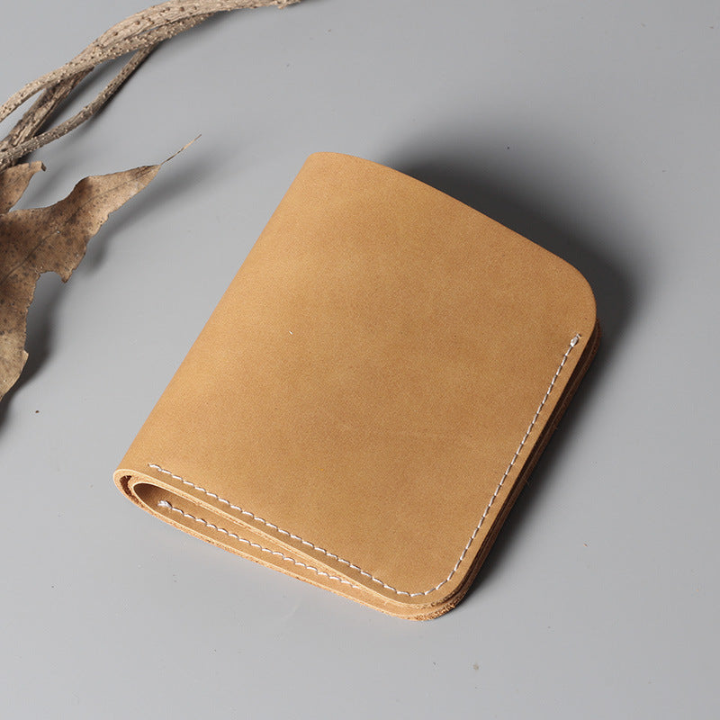 Men's And Women's Simple Hard Leather Wallet - WAlMYe #