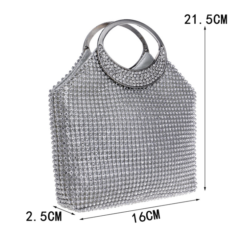 Women's Rhinestone Clutch – Evening Banquet