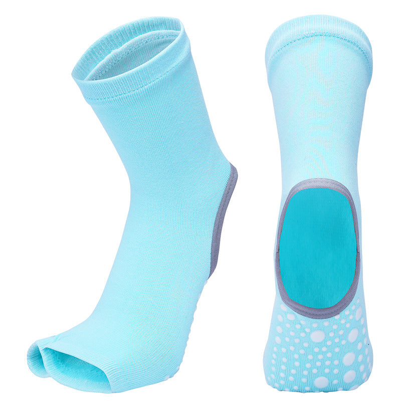 Women's Mid Tube Yoga Socks Half Finger And Split Finger - WAlMYe #