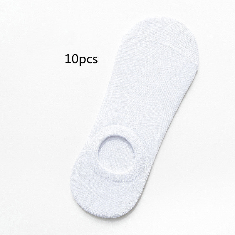 Socks Men And Women Solid Color Boat Socks Spring Invisible Socks Socks Socks Net Red Men'S Socks - WAlMYe #