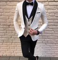 Men's Three-Piece Business Suit – Slim-Fit Blazer, Vest & Trousers Set | WALMYE