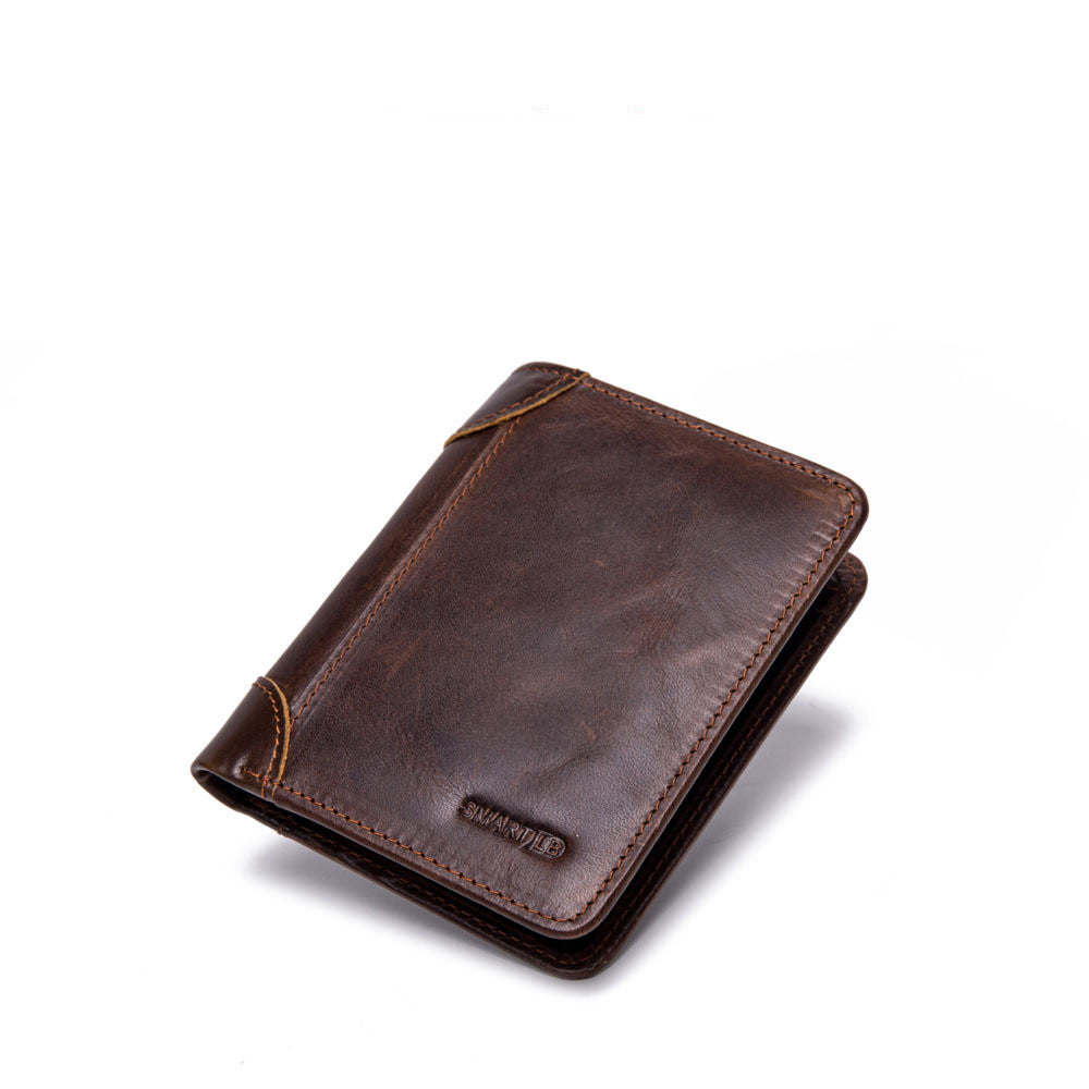 Men's Leather Multi-card Smart Anti-lost Wallet - WAlMYe #