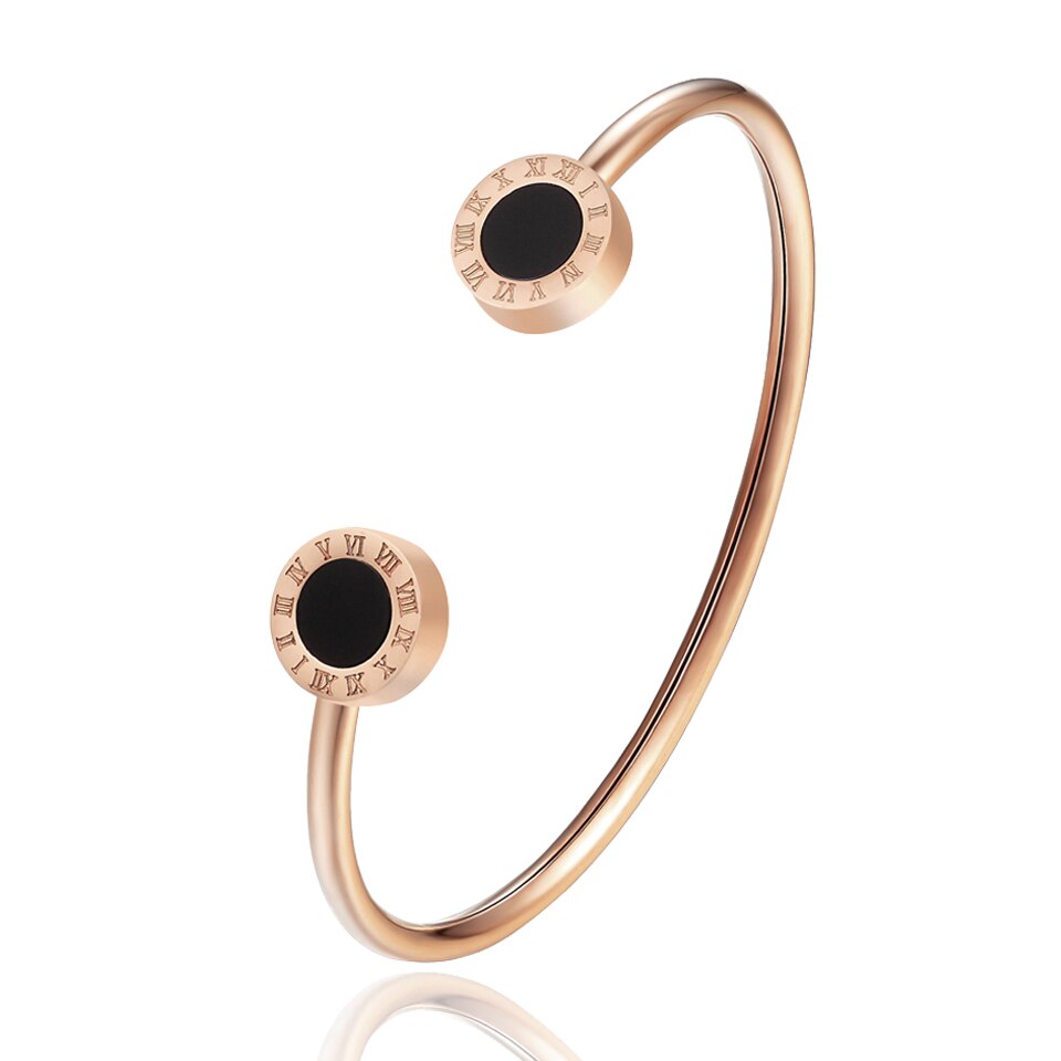 Women's rose gold titanium steel bracelet - WAlMYe #