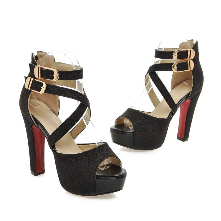 Belt buckle strap sandals - WAlMYe #