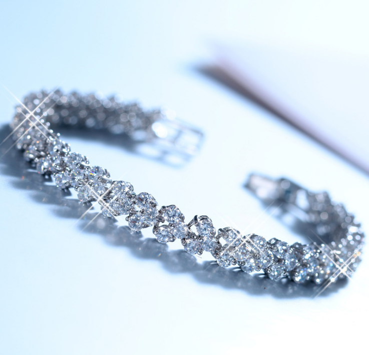 Bracelets Full Of Hearts and Arrows Zircon Cubic Stone Bracelet Best Wedding Gift For Women - WAlMYe #