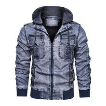 Load image into Gallery viewer, A tough leather jacket with velvet
