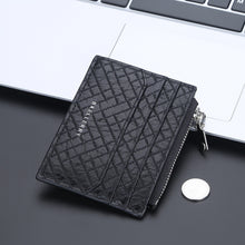Load image into Gallery viewer, Men&#39;s Small Card Bag Euro American Plaid Fashion Clip
