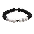 Twelve constellation black frosted bracelet - WAlMYe #
