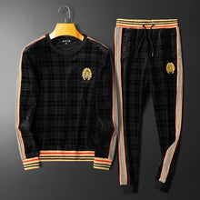 Load image into Gallery viewer, Trendy embroidery men&#39;s casual sports suit
