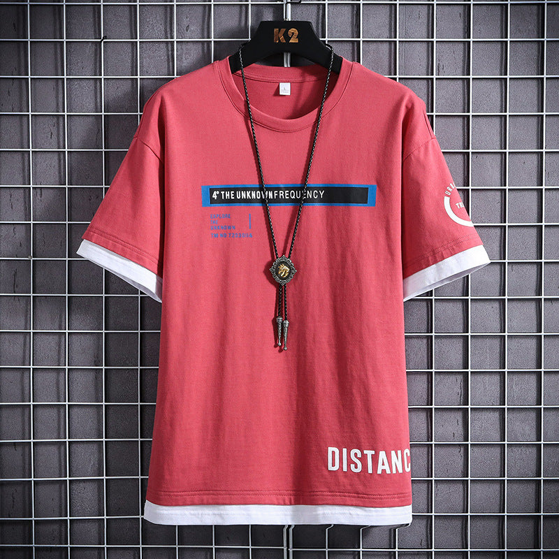 Fashion letter printed cotton short sleeve - WAlMYe #