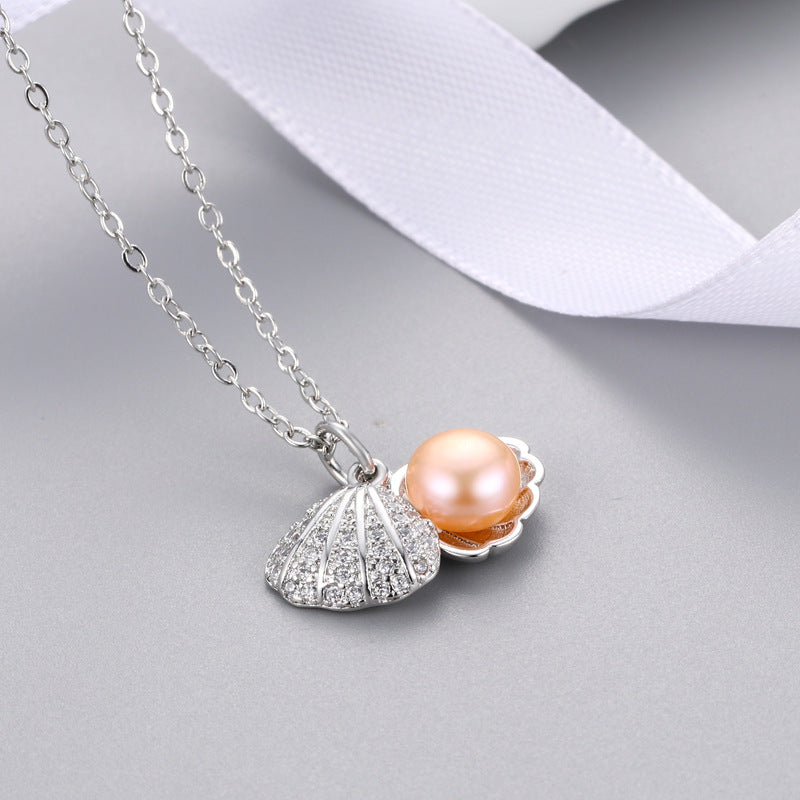 Shell Freshwater Pearl Necklace Female Trend - WAlMYe #