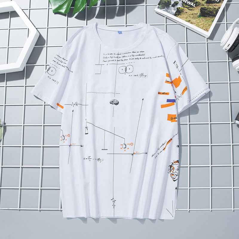 Large cotton round neck T-shirt for men - WAlMYe #