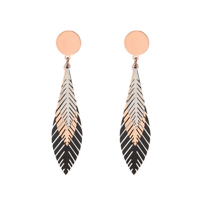 Three-leaf earrings - WAlMYe #