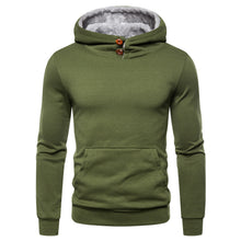 Load image into Gallery viewer, Men&#39;s Hooded Pan Buckle Pullover Sweater
