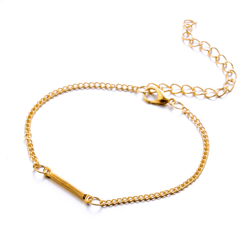 Women's Fashion Punk Bracelet Simple Double Knot Loop Metal Chain Bracelet Bohemian Retro Jewelry Accessories - WAlMYe #