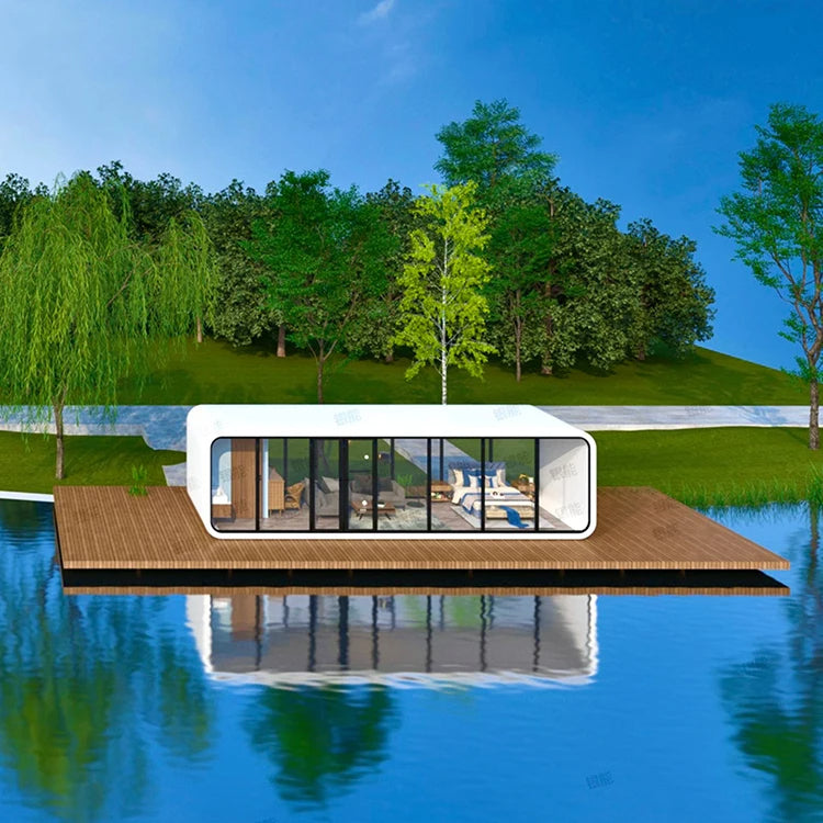 Economic Prefabricated Buildings Prefabricated House Villas Prefab Modern Capsule Mobile House Space Trailer Houses - WAlMYe #