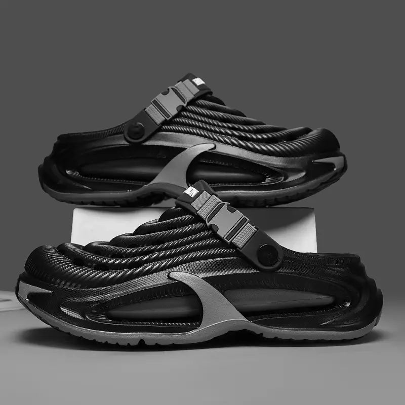 Men'S Summer Thick-Sole Non-Slip Quick-Drying Clogs - Waterproof Slide Slippers with Comfortable Arch Support, Durable Outdoor Design plus Size Slippers Tiktokshopbacktoschool