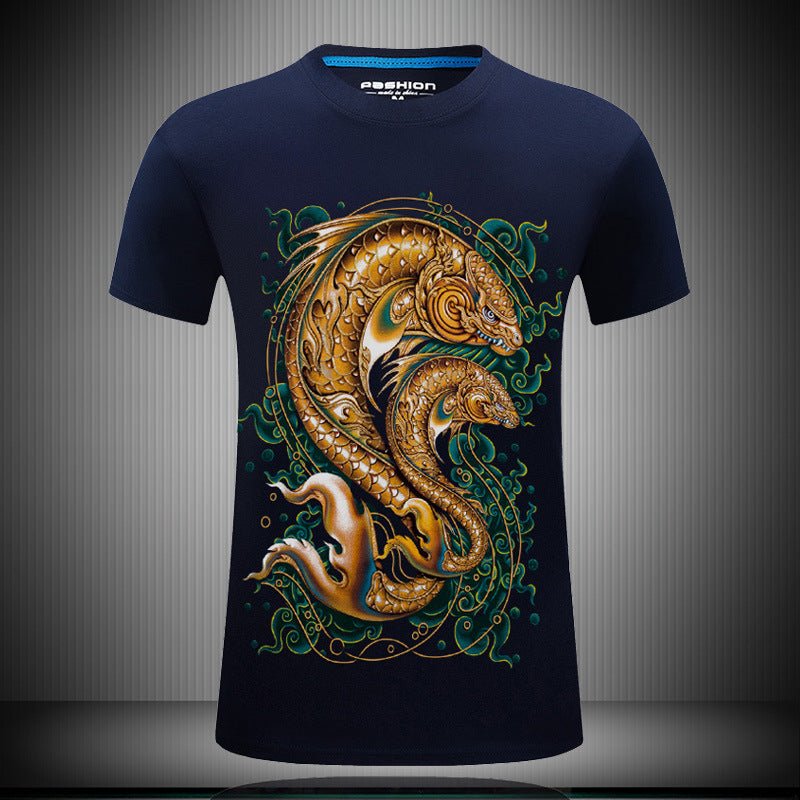 3D printed short sleeve men's T-shirt - WAlMYe #