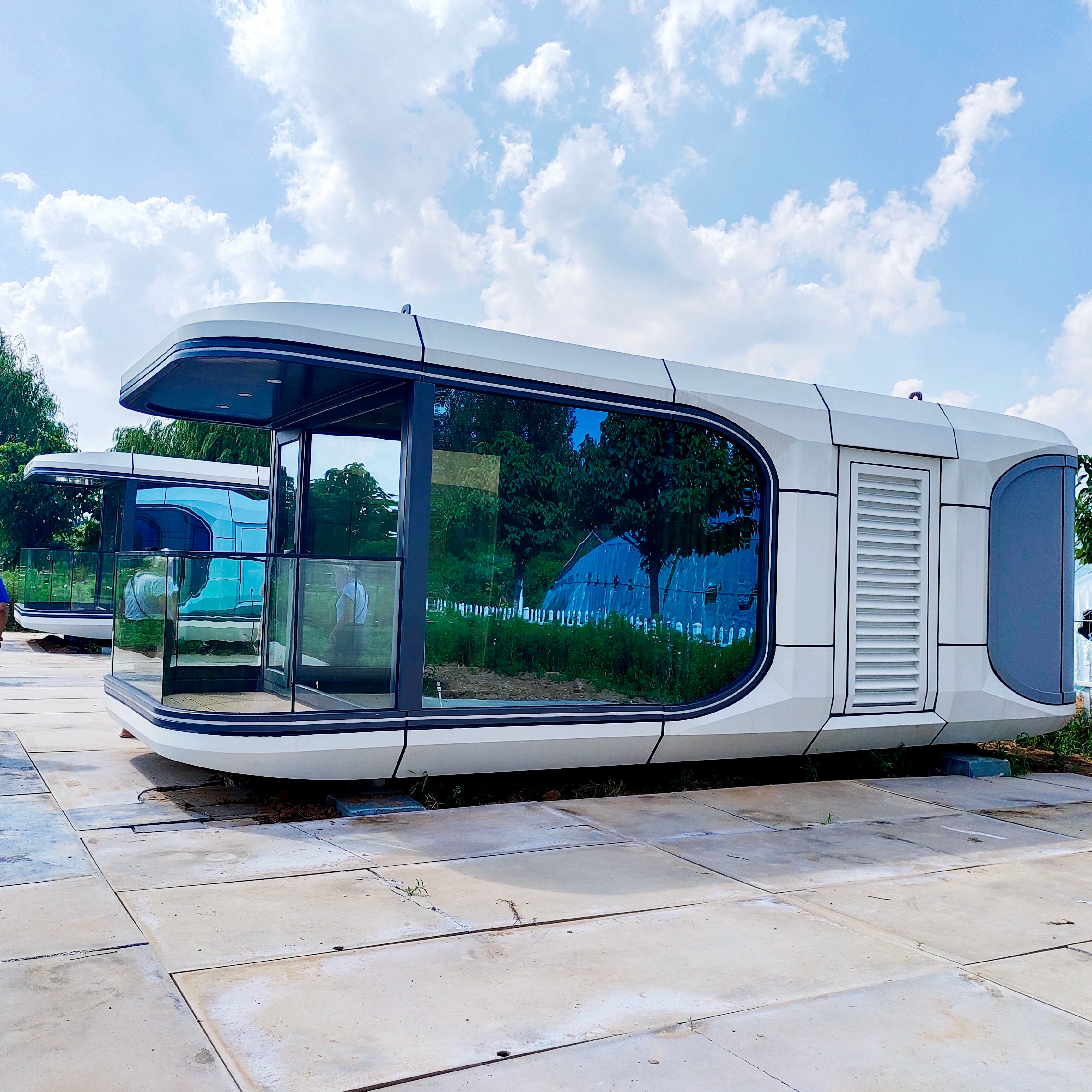 Prefab House space capsule bed hotel cabin prefab modular house camping capsule container home folding tiny Capsule House - WAlMYe #