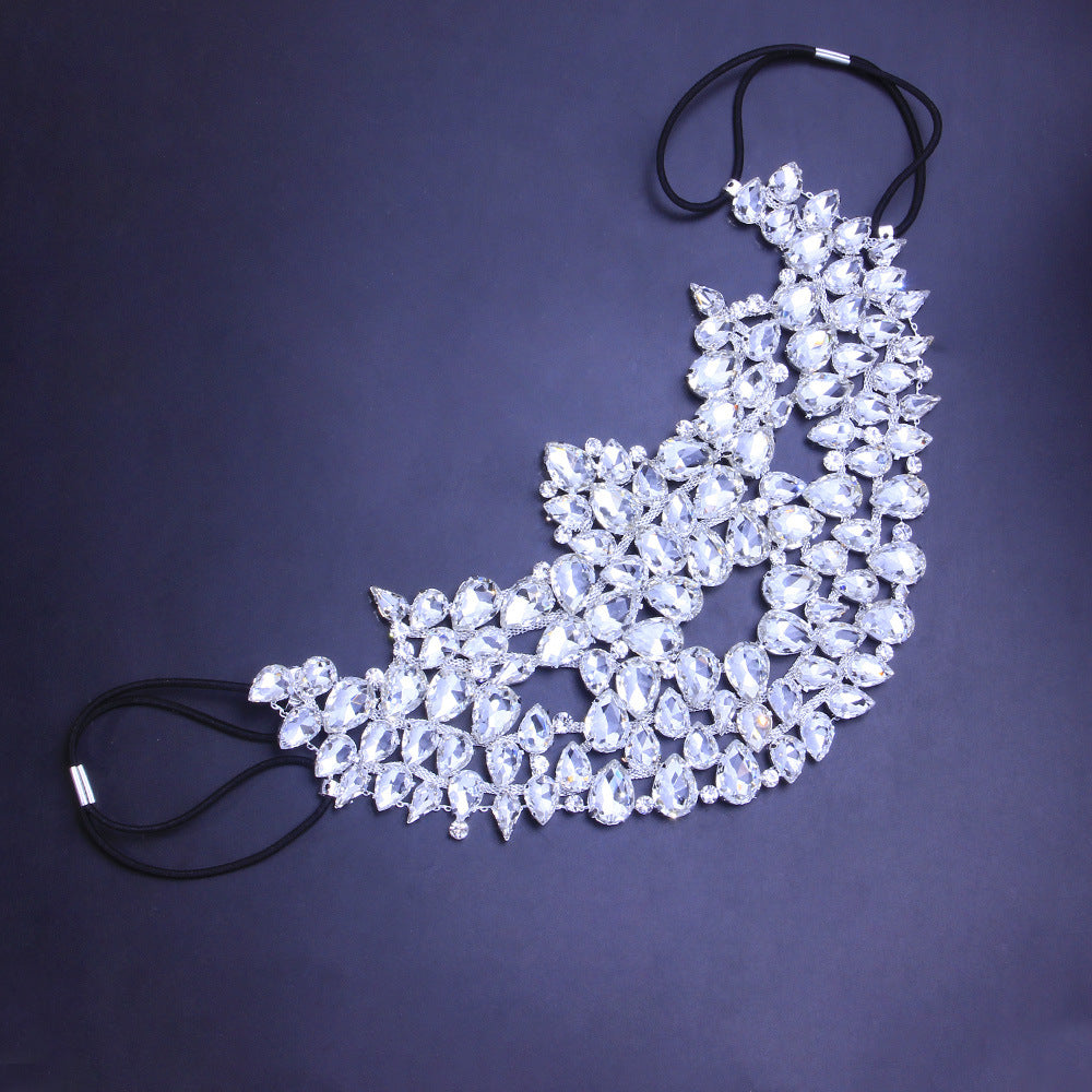 Explosive Halloween Rhinestone Mask INS Blogger With The Same Crystal Mask - WAlMYe #