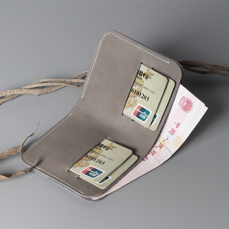 Men's And Women's Simple Hard Leather Wallet - WAlMYe #