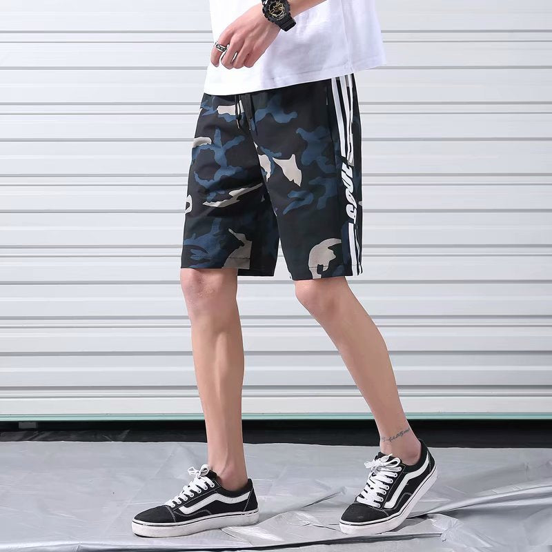Casual five-point shorts men's camouflage simple five-point pants - WAlMYe #