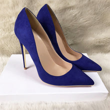 Load image into Gallery viewer, Suede stiletto heels
