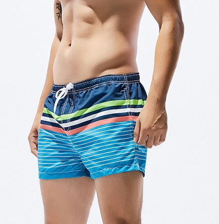 Striped printed casual shorts - WAlMYe #