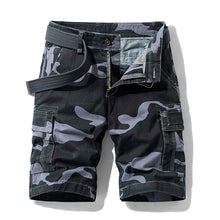 Load image into Gallery viewer, Camouflage Overalls Five-Point Pants Loose Breathable Casual Shorts Men
