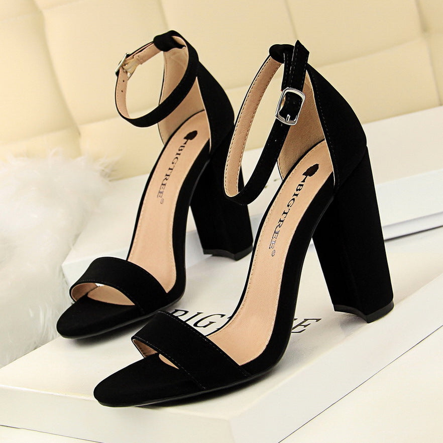 Thick heel high heel sexy nightclub sandals - WAlMYe #