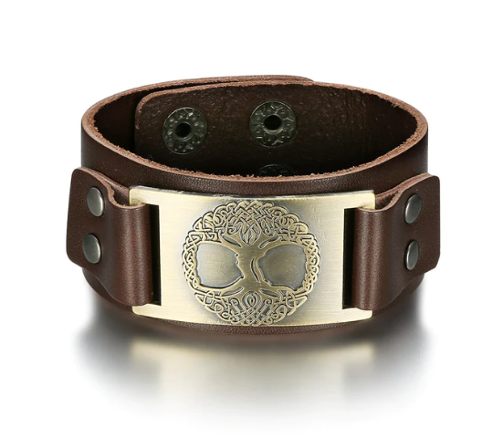 Beowulf Regalia Leather Viking Tree Of Life - WAlMYe #