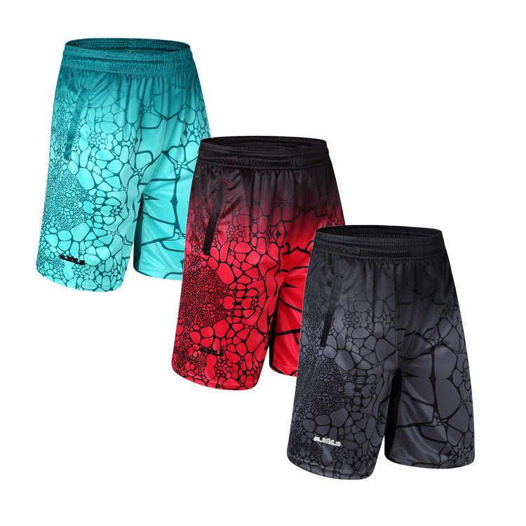 Casual Hip-Hop Basketball Pants Shorts Men's Loose Plus Size Five-Point Pants - WAlMYe #