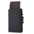 Vintage First Layer Crazy Horse Leather Aluminum Alloy Wallet - WAlMYe #