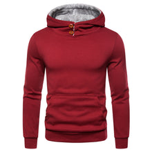 Load image into Gallery viewer, Men&#39;s Hooded Pan Buckle Pullover Sweater
