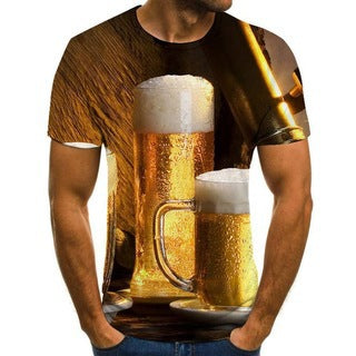 Fashion Star Flag Print Casual Men's Short Sleeve - WAlMYe #