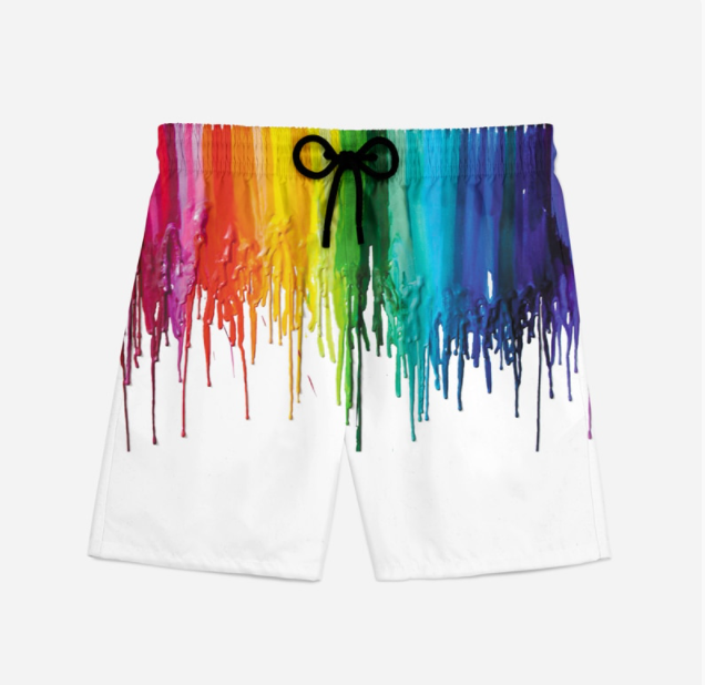 Summer New Men's Beach Shorts 3D Creative Printing Casual Shorts - WAlMYe #