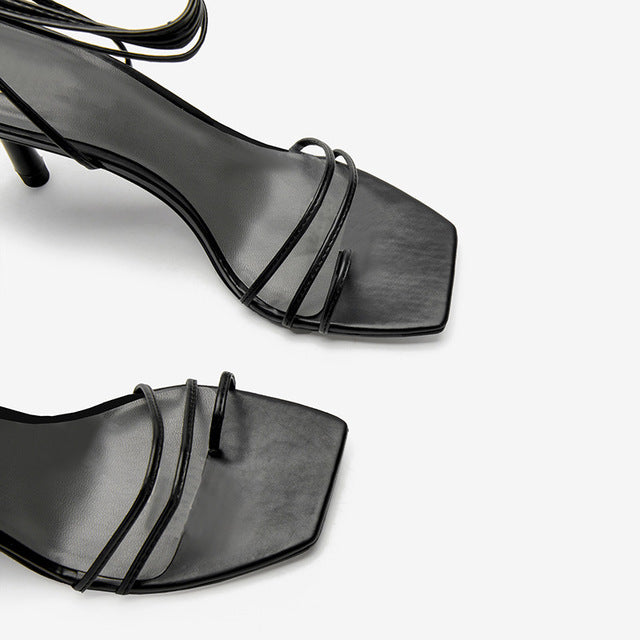 Stiletto  Toe Net Red High Heels Roman Women's Shoes - WAlMYe #