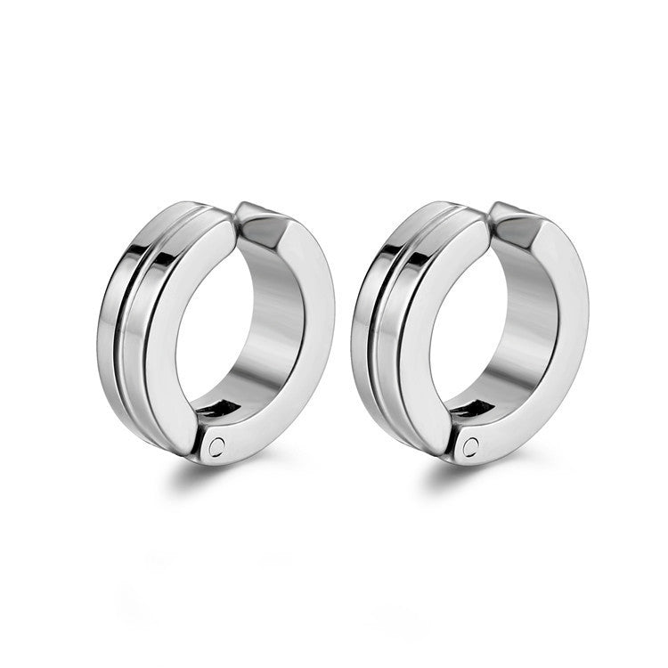 Titanium Steel Earrings Are Cool And Simple - WAlMYe #