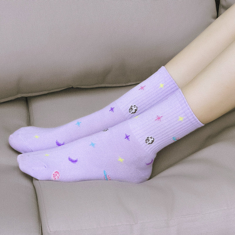 Planet Space Cartoon Women's Socks - WAlMYe #