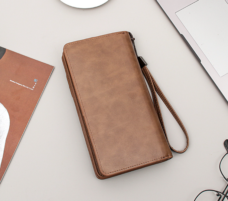 Men's Portable Wallet Long Zipper Multi Function - WAlMYe #